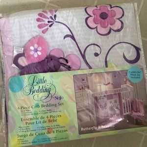 4 piece crib bedding set